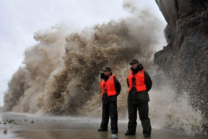 Typhoon Fitow lashes China
