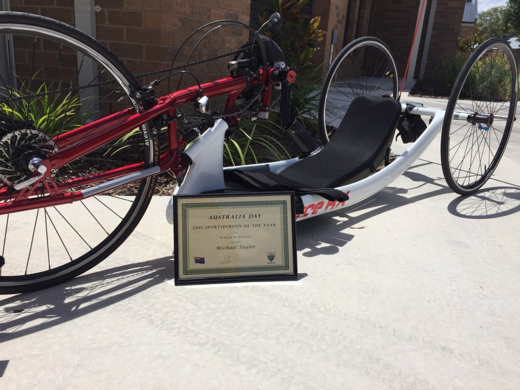 Michael Taylor's winning tricycle