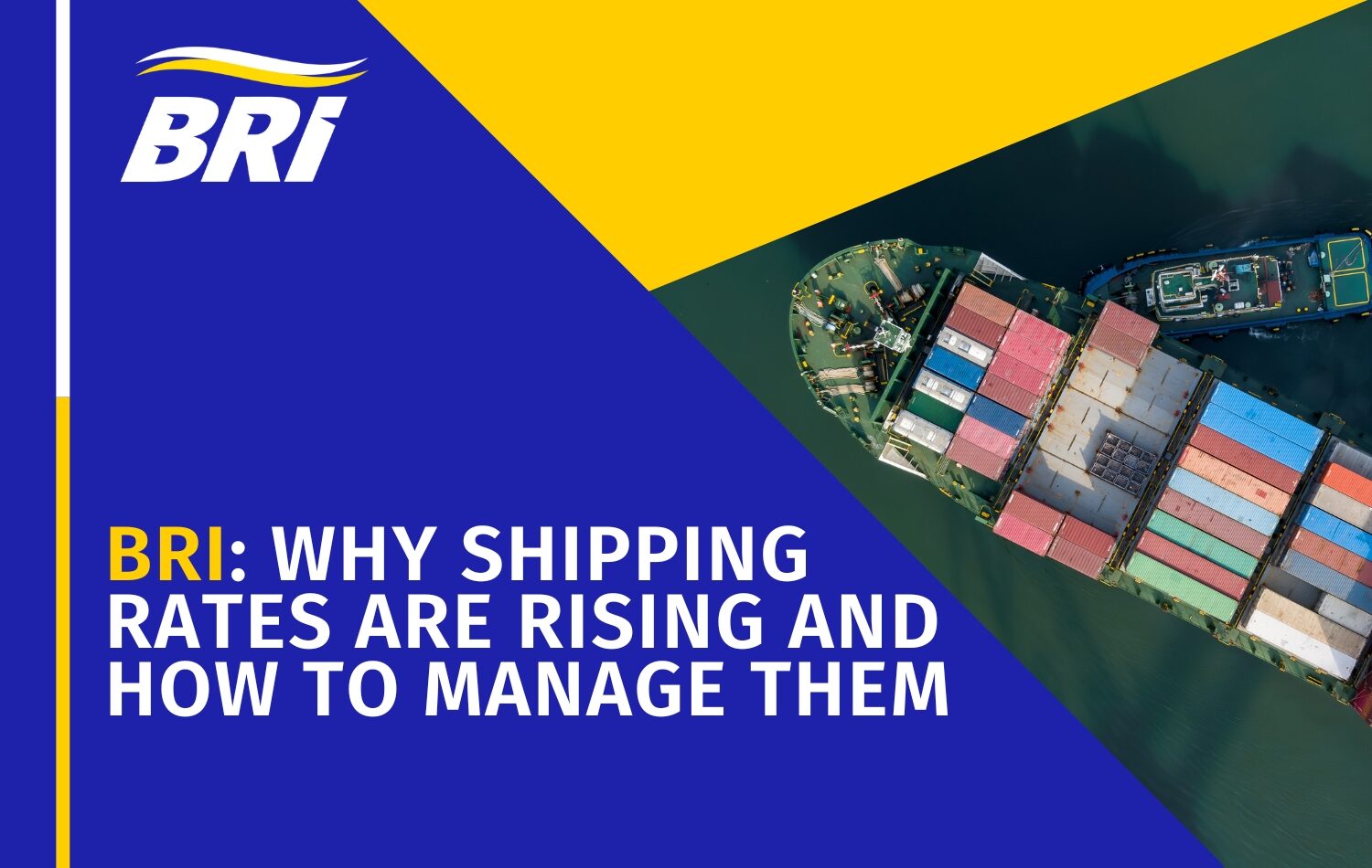 BRi Article Graphic,brI Why Shipping Rates Are Rising and How to Manage Them